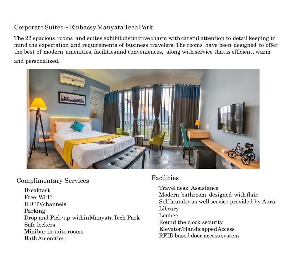 Aura Corporate Suites At Manyata Tech Park Μπανγκαλόρ Εξωτερικό φωτογραφία